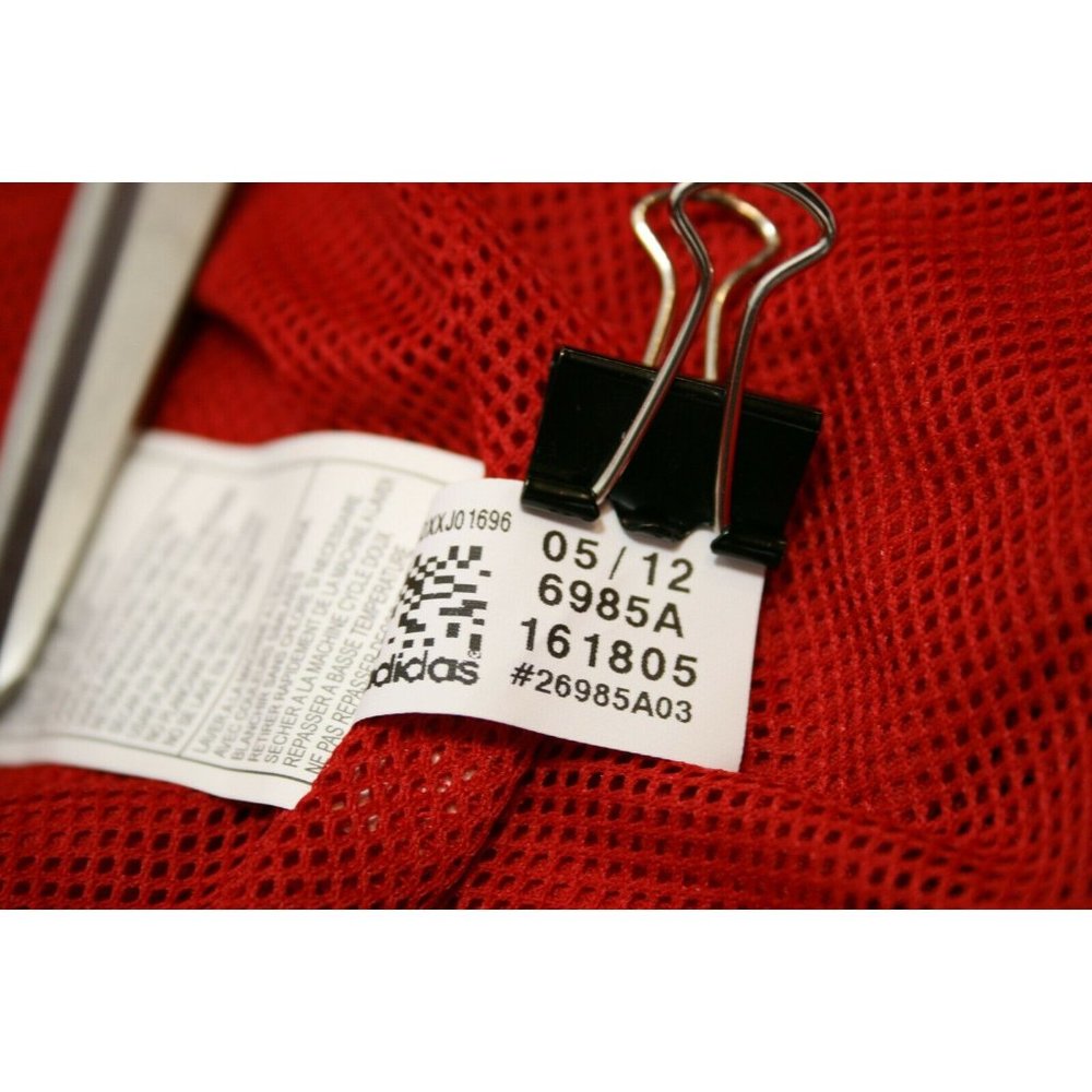 Adidas Jacket Mens Sz Small Nebraska Woven Warmup Style 6985A Red $49 - Picture 9 of 12